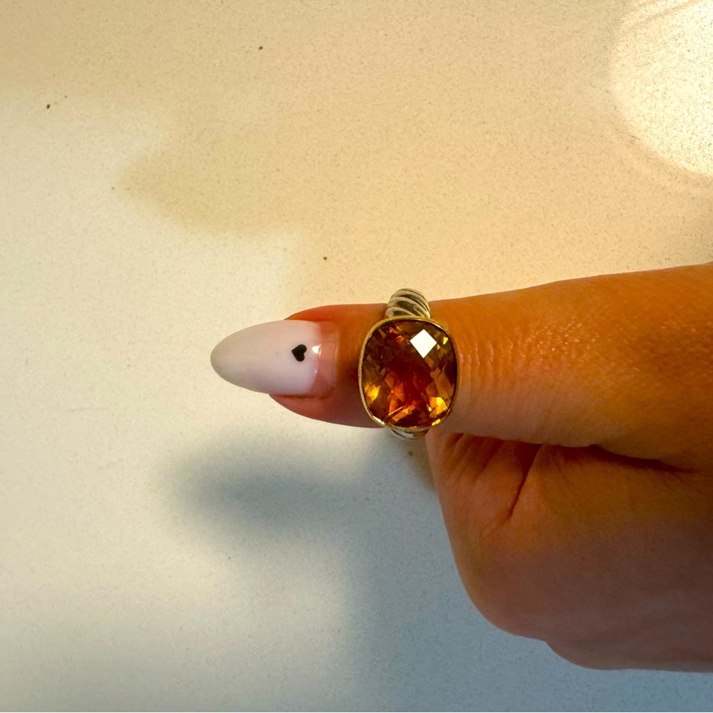 David Yurman Citrine Ring, size 8